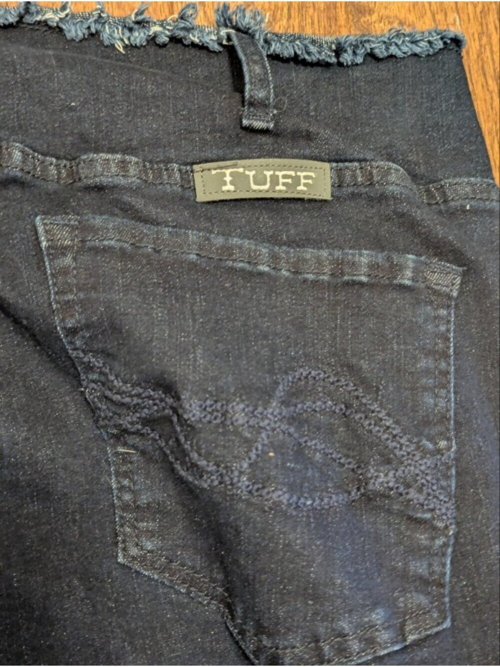 Y2K Cowgirl tuff Co Vintage jeans With Ultra Flare & Silver Button Details Sz 34 - Picture 6 of 8